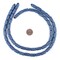 The Bead Chest Cobalt Blue Tube Natural Wood Beads (15x8mm): Organic Eco-Friendly Wooden Bead Strand for DIY Jewelry, Crafts, Necklace and Bracelet Making